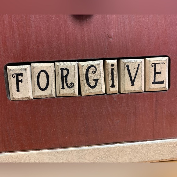 Don Dipa Rustic Metal Broken Heart Wall Art Forgive Message Artist Signed FIRM$ - Picture 8 of 10